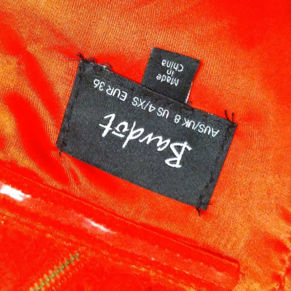 BARDOT Red Lace Off-the-shoulder Dress - Picture 9 of 10